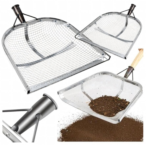 SITO FILTRUJĄCE ŁOPATA OGRODOWA OGRODNICZA DO PRZESIEWANIA GLEBA NASION