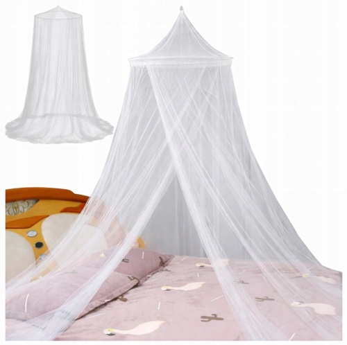 MOSKITIERA NAD ŁÓŻKO BALDACHIM SIATKA NA OWADY KOMARY MUCHY ZASŁONA DUŻA