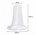 MOSKITIERA NAD ŁÓŻKO BALDACHIM SIATKA NA OWADY KOMARY MUCHY ZASŁONA DUŻA