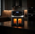 FRYTKOWNICA BEZTŁUSZCZOWA AIR FRYER 5L FRYTOWNICA 1500W 8 PROGRAMÓW MOCNA