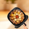 FRYTKOWNICA BEZTŁUSZCZOWA AIR FRYER 5L FRYTOWNICA 1500W 8 PROGRAMÓW MOCNA