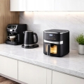 FRYTKOWNICA BEZTŁUSZCZOWA AIR FRYER 5L FRYTOWNICA 1500W 8 PROGRAMÓW MOCNA