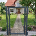 ZESTAW NATI DO FURTKI BRAMY KLAMKA GRAFIT 90 ZAMEK 90/22 WKŁADKA OPÓR