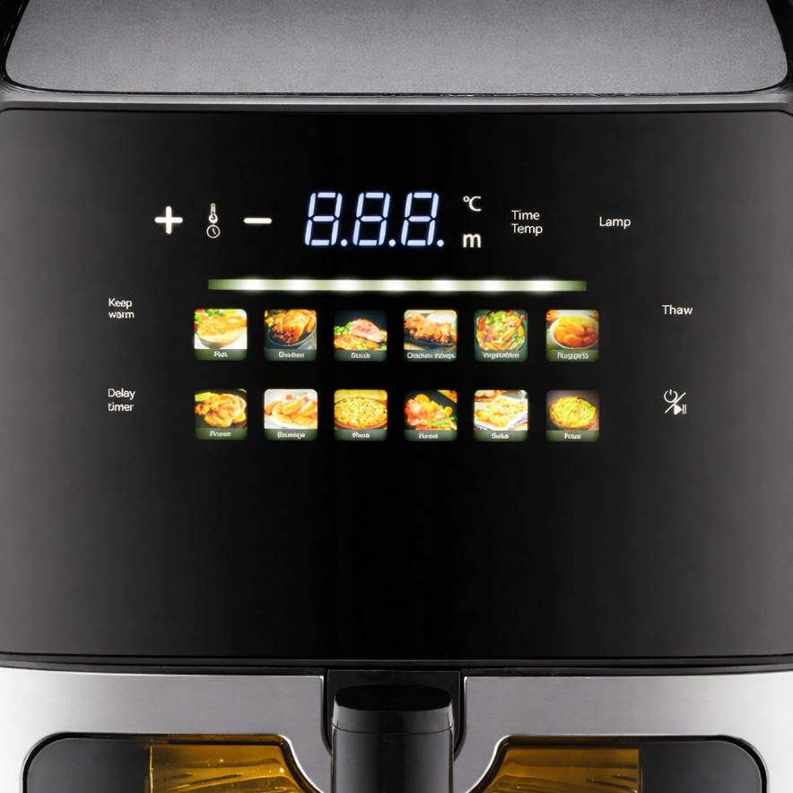 FRYTKOWNICA BEZTŁUSZCZOWA AIR FRYER 8L FRYTOWNICA 1700W 12 PROGRAMÓW MOCNA