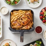 FRYTKOWNICA BEZTŁUSZCZOWA AIR FRYER 8L FRYTOWNICA 1700W 12 PROGRAMÓW MOCNA