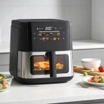 FRYTKOWNICA BEZTŁUSZCZOWA AIR FRYER 8L FRYTOWNICA 1700W 12 PROGRAMÓW MOCNA