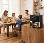 FRYTKOWNICA BEZTŁUSZCZOWA AIR FRYER 8L FRYTOWNICA 1700W 12 PROGRAMÓW MOCNA