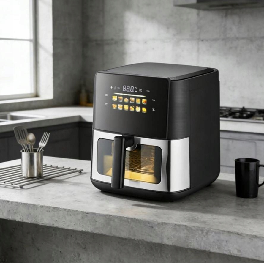 FRYTKOWNICA BEZTŁUSZCZOWA AIR FRYER 8L FRYTOWNICA 1700W 12 PROGRAMÓW MOCNA