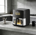 FRYTKOWNICA BEZTŁUSZCZOWA AIR FRYER 8L FRYTOWNICA 1700W 12 PROGRAMÓW MOCNA