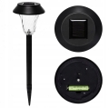 ZESTAW 6 LAMP LAMPY OGRODOWE SOLARNE WBIJANE WODOODPORNE 41CM ZEWNĘTRZNE