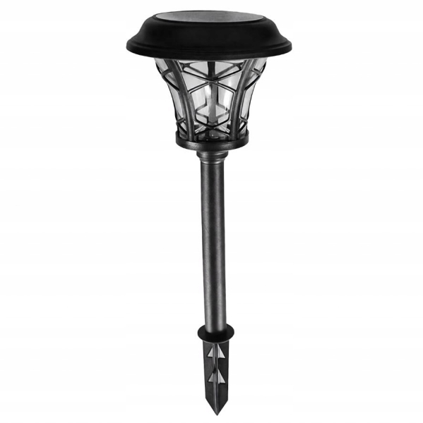 ZESTAW 8 LAMP LAMPY OGRODOWE SOLARNE WBIJANE WODOODPORNE 40CM ZEWNĘTRZNE