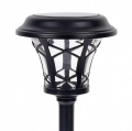 ZESTAW 8 LAMP LAMPY OGRODOWE SOLARNE WBIJANE WODOODPORNE 40CM ZEWNĘTRZNE
