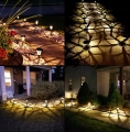 ZESTAW 8 LAMP LAMPY OGRODOWE SOLARNE WBIJANE WODOODPORNE 40CM ZEWNĘTRZNE