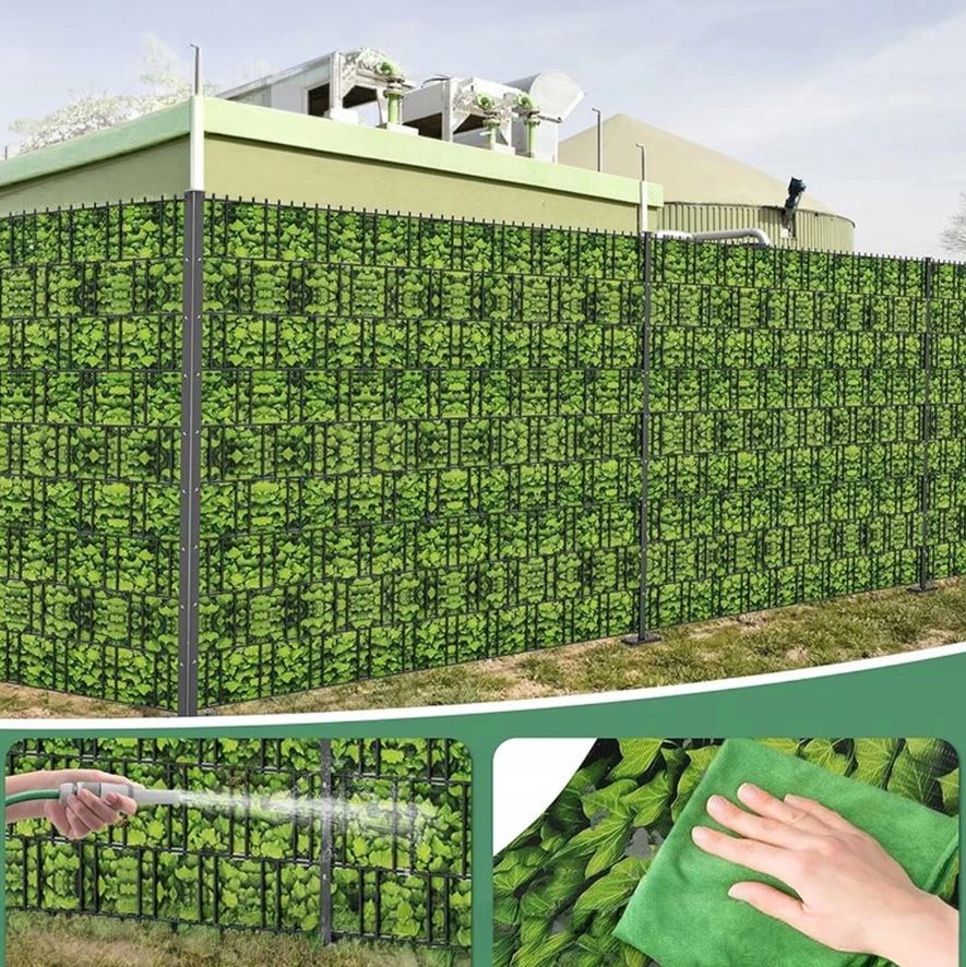 4SZTUKI TAŚMA OGRODZENIOWA 19cmX35m OSŁONA PANELOWA NA OGRODZENIE LIŚCIE