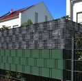 4SZTUKI TAŚMA OGRODZENIOWA 19cmX35m OSŁONA PANELOWA NA OGRODZENIE SZARA UV
