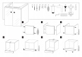 ZESTAW ZLEW GOSPODARCZY SZAFKA BATERIA DOZOWNIK UMYWALKA KOMORA SZARY