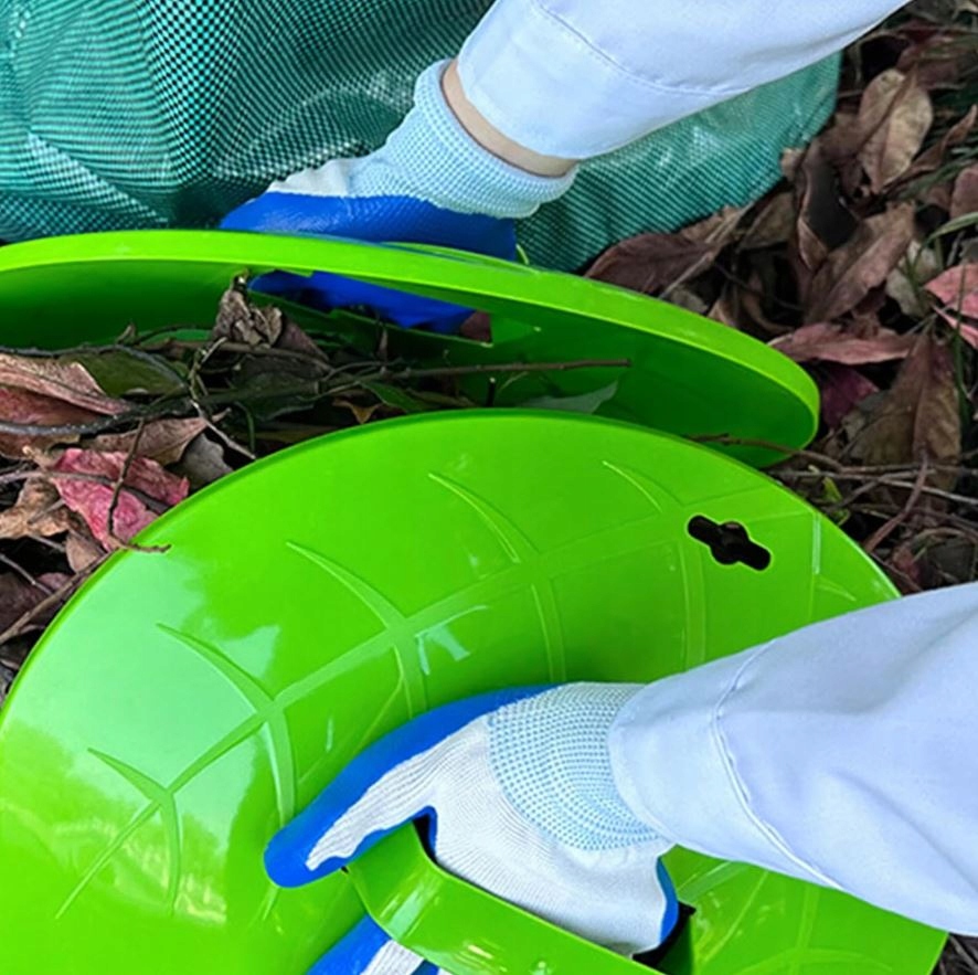 ZGARNIACZ ZBIERACZ LIŚCI PLASTIKOWE GRABIE DO TRAWY OGRODU CHWYTAK RĘCZNY