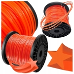 MOCNA ŻYŁKA TNĄCA DO GŁOWIC PODKASZARKI KOSY KOSZENIA 2,4mm x 100m 5-Kątna