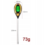 KWASOMIERZ TESTER GLEBY ZIEMI PODŁOŻA PH 4W1 MIERNIK TEMPERATURA WBIJANY