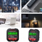 TESTER NAPIĘCIA GNIAZD SIECIOWYCH ELEKTRYCZNYCH GNIAZDEK KONTAKTÓW LCD RCD