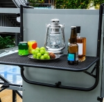 STOLIK BALKONOWY SKŁADANY WISZĄCY STÓŁ NA BALKON TARAS REGULOWANY 30KG