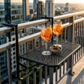 STOLIK BALKONOWY SKŁADANY WISZĄCY STÓŁ NA BALKON TARAS REGULOWANY 30KG