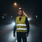 KAMIZELKA OSTRZEGAWCZA ODBLASKOWA ŻÓŁTA ROBOCZA DROGOWA ROZMIAR L