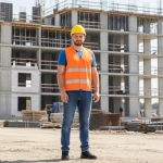 KAMIZELKA OSTRZEGAWCZA ODBLASKOWA POMARAŃCZOWA ROBOCZA DROGOWA ROZMIAR XXXL
