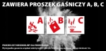 KULA GAŚNICZA GAŚNICA PROSZKOWA SAMOCHODOWA 1,3 KG