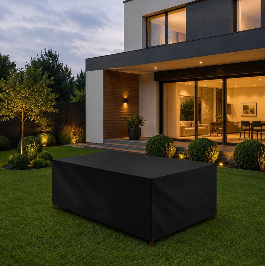 POKRORWIEC PLANDEKA NA MEBLE OGRODOWE WODOODPORNY STÓŁ 250x210x90