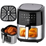 FRYTKOWNICA BEZTŁUSZCZOWA AIR FRYER 6L FRYTOWNICA 1500W 12 PROGRAMÓW MOCNA