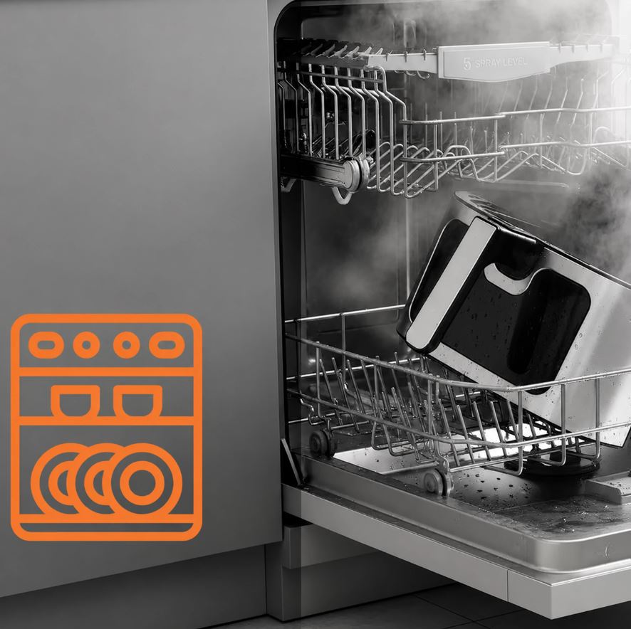 FRYTKOWNICA BEZTŁUSZCZOWA AIR FRYER 6L FRYTOWNICA 1500W 12 PROGRAMÓW MOCNA