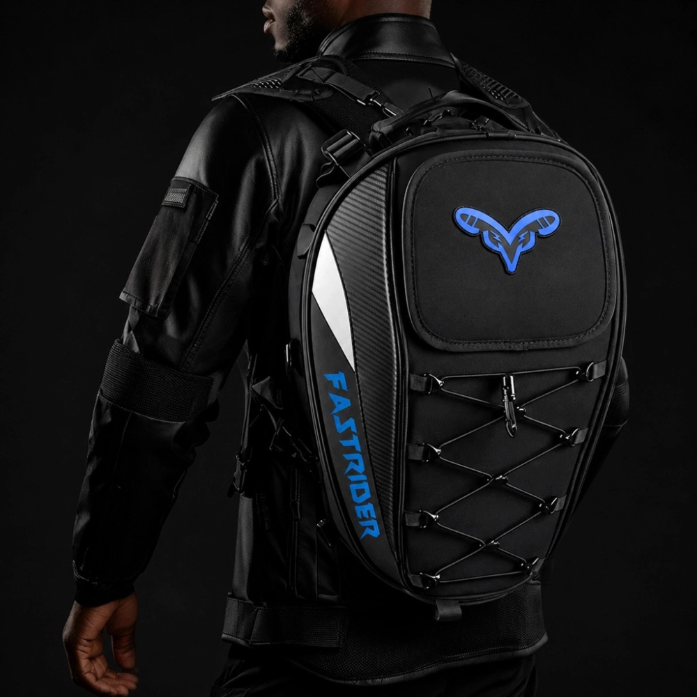 PLECAK MOTOCYKLOWY TORBA NA KASK SIEDZENIE WODOODPORNY POKROWIEC SAKWA 45L