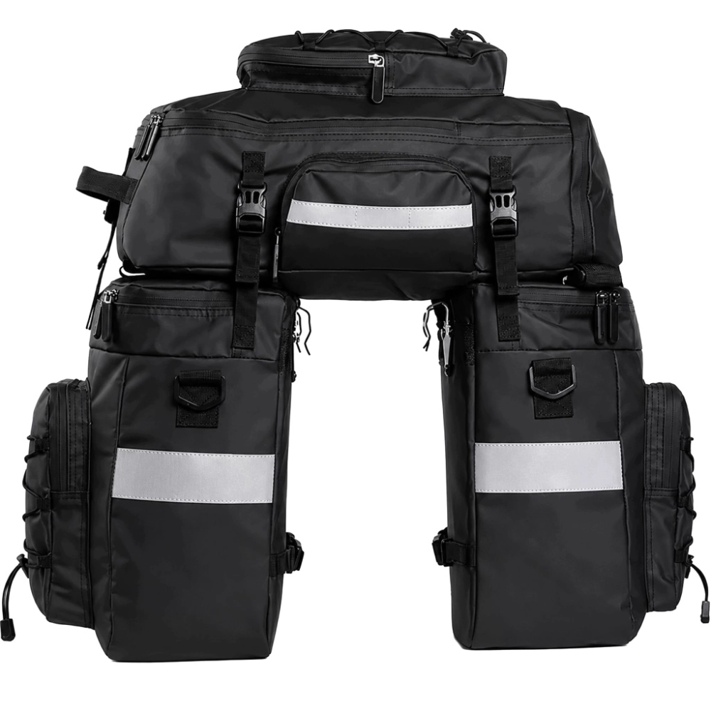 SAKWA TORBA ROWEROWA WODOODPORNA 48L 3w1 PLECAK NA BAGAŻNIK ROWER DUŻA XXL