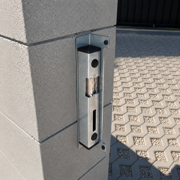 KASETA 280 mm Z ELEKTROZACZEPEM DO FURTKI BRAMY DRZWI UNIWERSALNA OCYNK