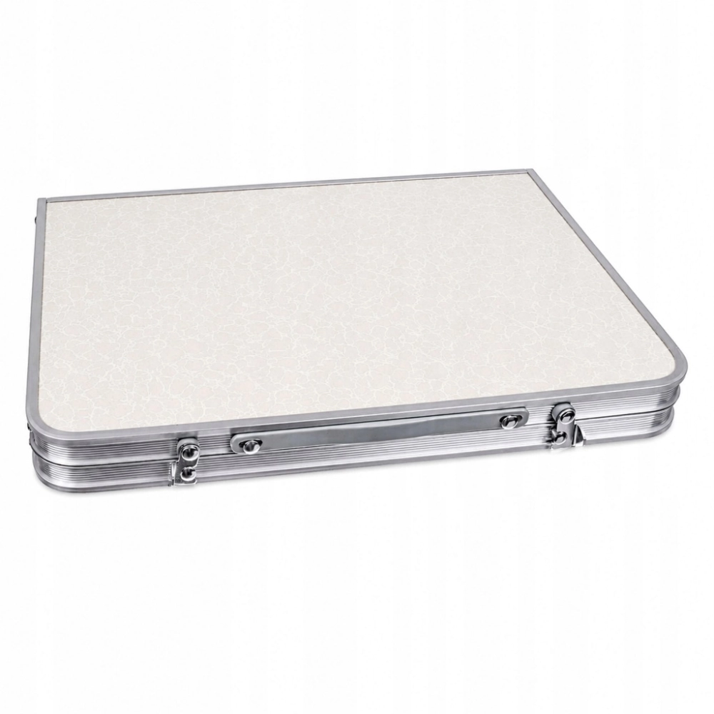STOLIK TURYSTYCZNY SKŁADANY ALUMINIOWY PRZENOŚNY BIWAKOWY WĘDKARSKI 61X41CM