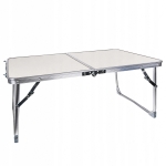 STOLIK TURYSTYCZNY SKŁADANY ALUMINIOWY PRZENOŚNY BIWAKOWY WĘDKARSKI 61X41CM