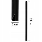 KLIPS DO TAŚMY OGRODZENIOWEJ ZACZEPY MONTAŻOWE OSŁONY CZARNY 19 cm 20 szt