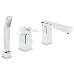 BATERIA WANNOWA STOJĄCA 3-OTWOROWA CHROM