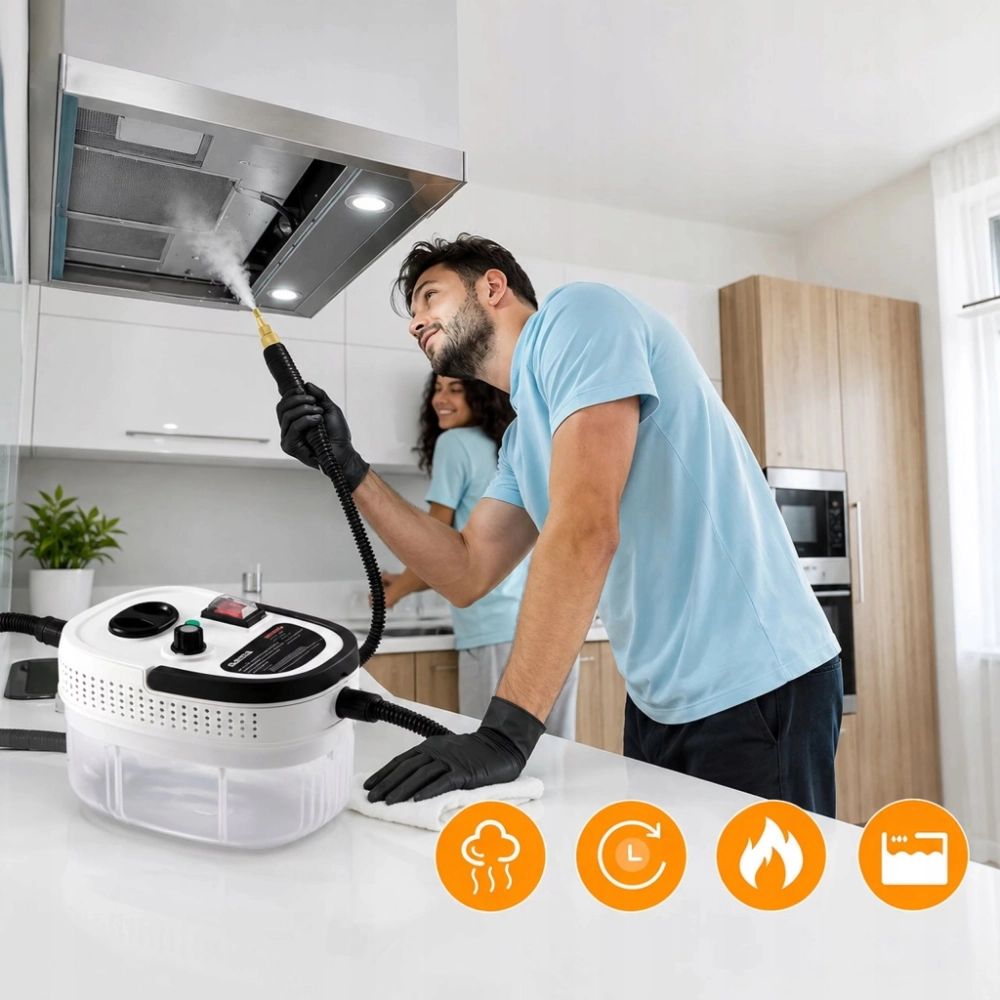 MYJKA PAROWA ODKURZACZ PAROWY PAROWNICA 2500W DO CZYSZCZENIA UNIWERSLANA