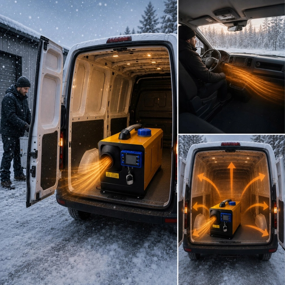 NAGRZEWNICA SPALINOWA DMUCHAWA OLEJOWA WEBASTO 8KW 12/24V BLUETOOTH