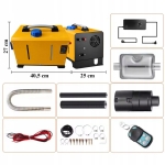 NAGRZEWNICA SPALINOWA DMUCHAWA OLEJOWA WEBASTO 8KW 12/24V BLUETOOTH