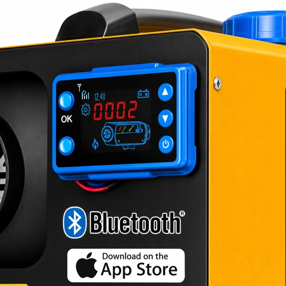 NAGRZEWNICA SPALINOWA DMUCHAWA OLEJOWA WEBASTO 8KW 12/24V BLUETOOTH