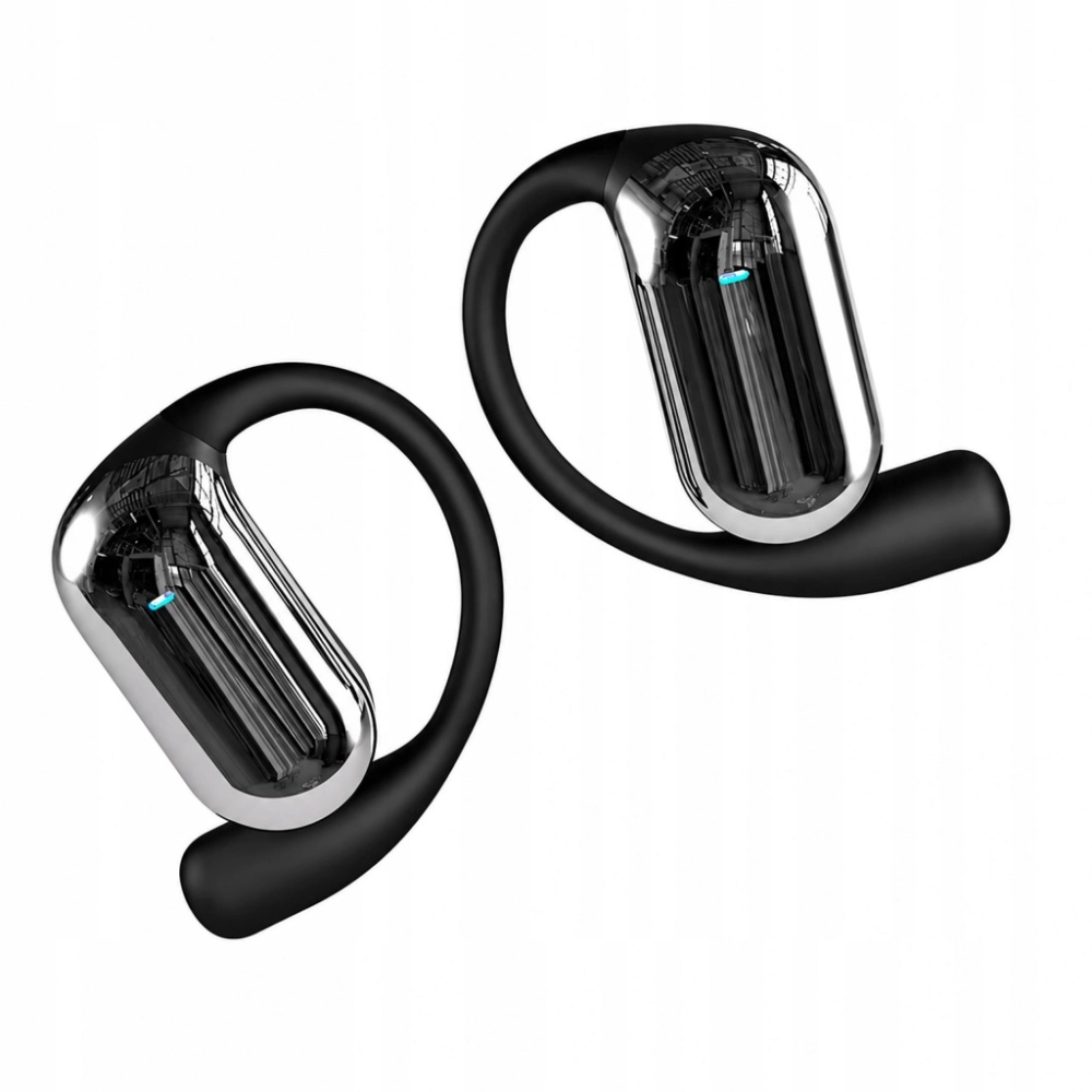SŁUCHAWKI BEZPRZEWODOWE DOUSZNE BLUETOOTH ETUI POWERBANK TŁUMACZ AI CZARNE