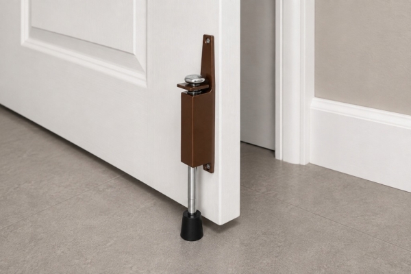 PODPÓRKA GARAŻOWA 18 cm STOPER DO DRZWI BRAM GARAŻU METALOWA BRĄZOWA