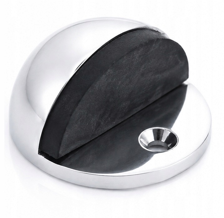 ODBOJNIK DRZWIOWY SFERA 45x25 mm ODBÓJ DO DRZWI OGRANICZNIK STOPER CHROM