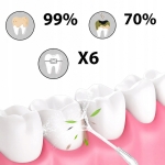 IRYGATOR DO ZĘBÓW BEZPRZEWODOWY DENTYSTYCZNY MOCNY 4 DYSZE 3 TRYBY 230 ML
