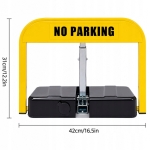 BLOKADA PARKINGOWA AUTOMATYCZNA SKŁADANA ZDALNIE STEROWANA 2X PILOT 42X31CM