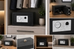 SEJF ELEKTRONICZNY NA ODCISK PALCA 31x20x20 WRZUTNIA KOMPAKTOWY SKRYTKA