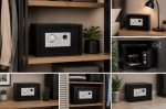 SEJF ELEKTRONICZNY NA ODCISK PALCA UNIWERSALNY 31x20x20 KOMPAKTOWY SKRYTKA
